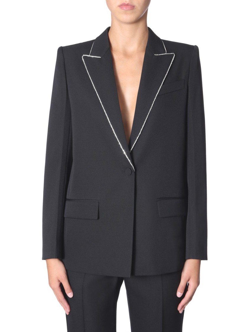 Givenchy Tailored Wool Blazer With Strass Detail Zwart