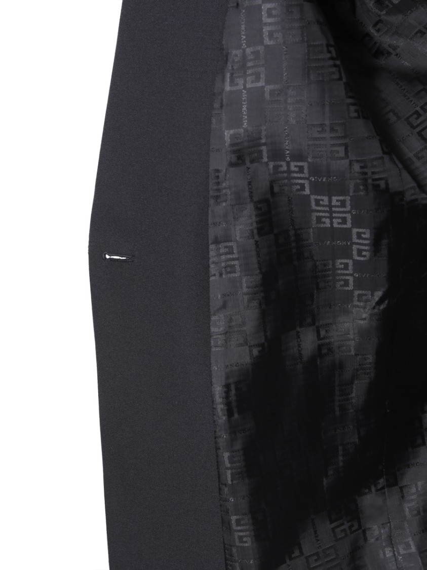 Givenchy Tailored Wool Blazer With Strass Detail Zwart