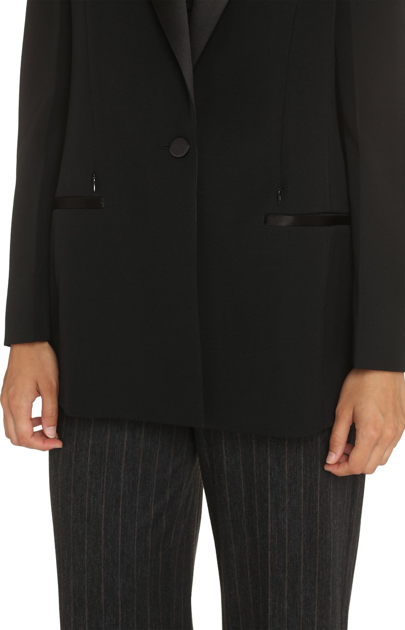 Givenchy Wool single-breasted blazer Zwart