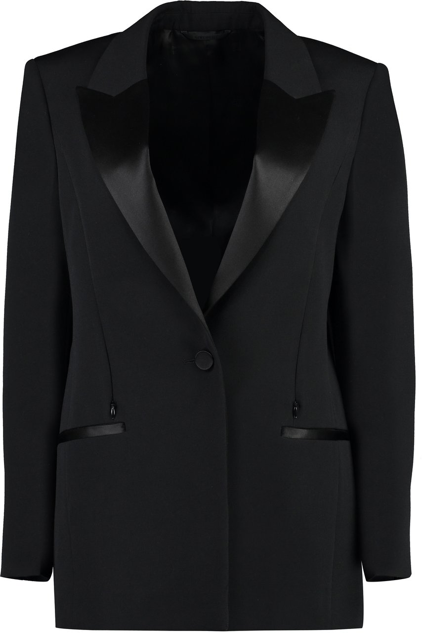 Givenchy Wool single-breasted blazer Zwart