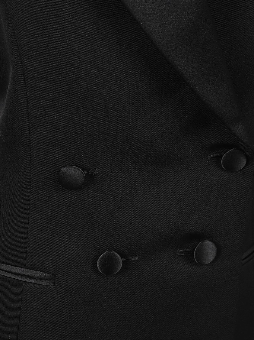 Givenchy Double-Breasted Black Wool Jacket Zwart