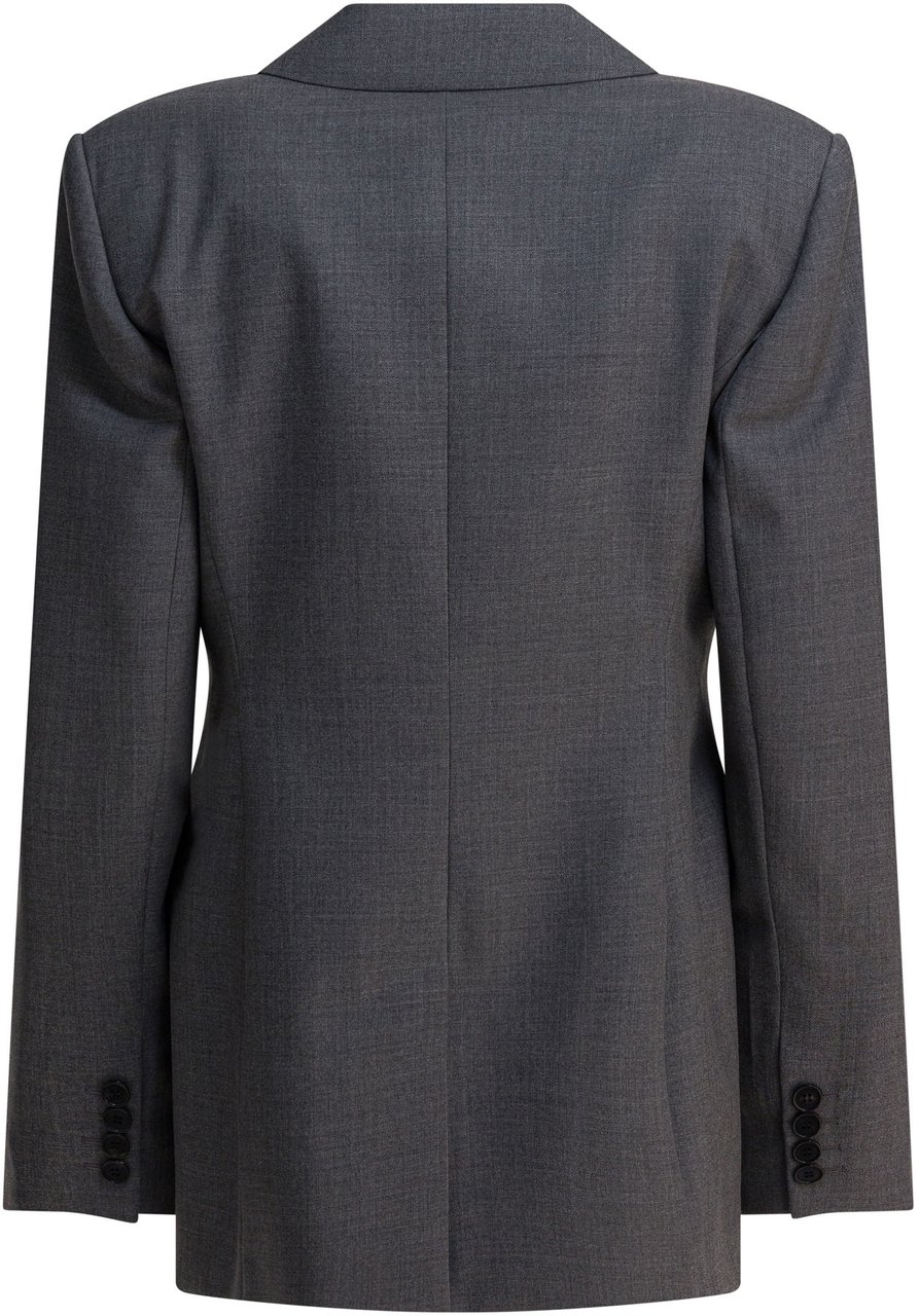 Givenchy Double-breasted wool blazer Grijs