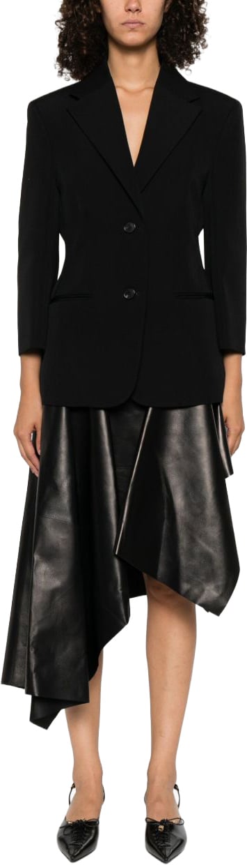 Givenchy Notched Lapel Black Jacket Zwart