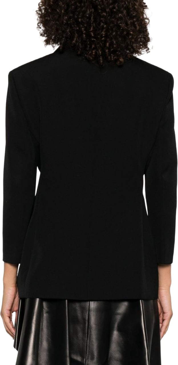 Givenchy Notched Lapel Black Jacket Zwart