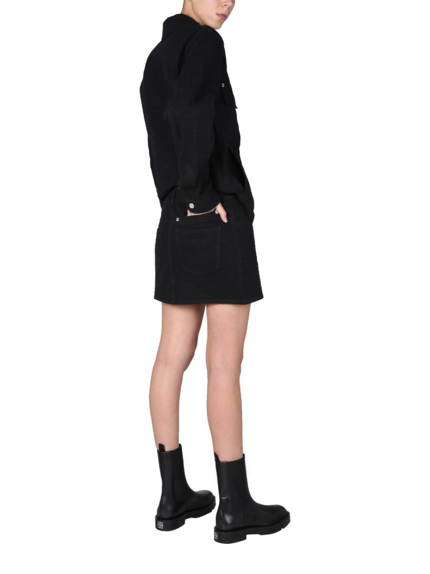 Givenchy 4G Jacquard Skirt Zwart