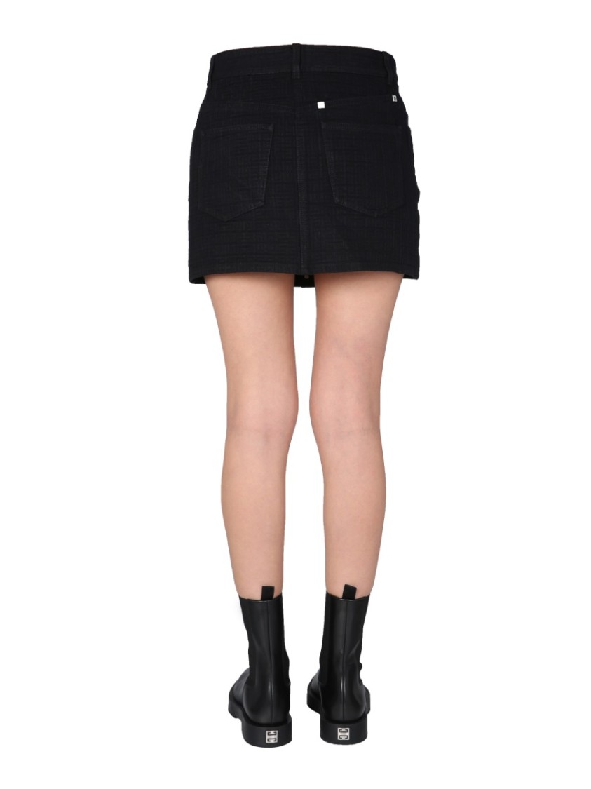 Givenchy 4G Jacquard Skirt Zwart