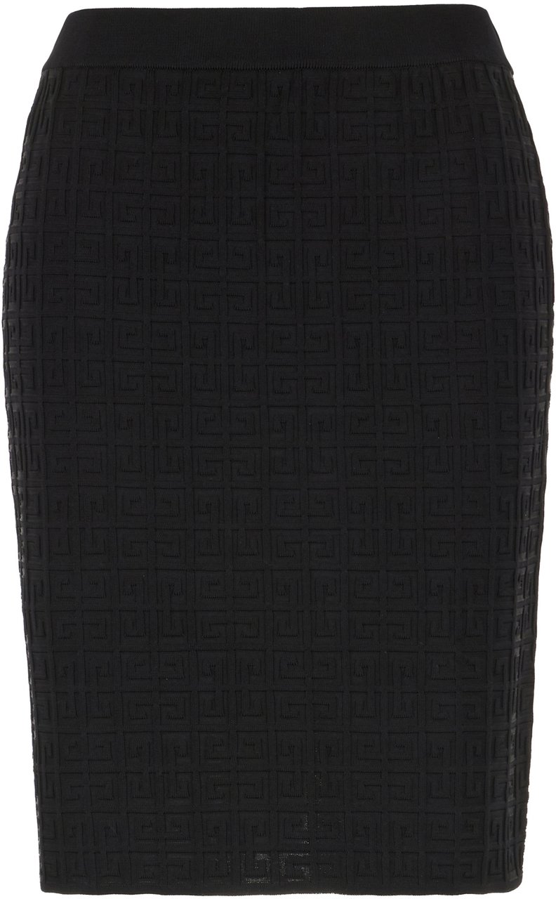 Givenchy Givenchy Black stretch viscose blend skirt Zwart