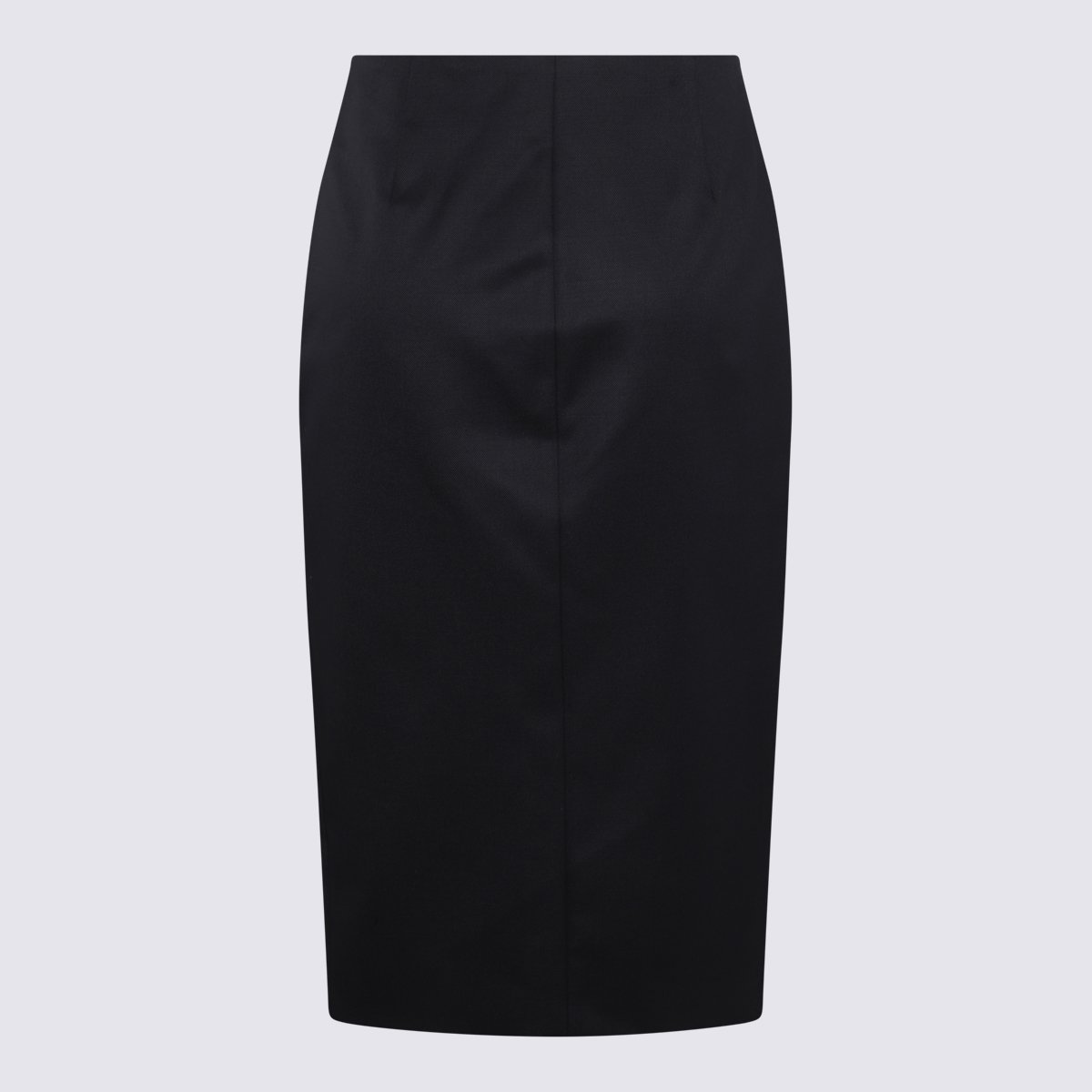 Givenchy Knee-Length Tailored Pencil Skirt With Gold Button Closure Zwart