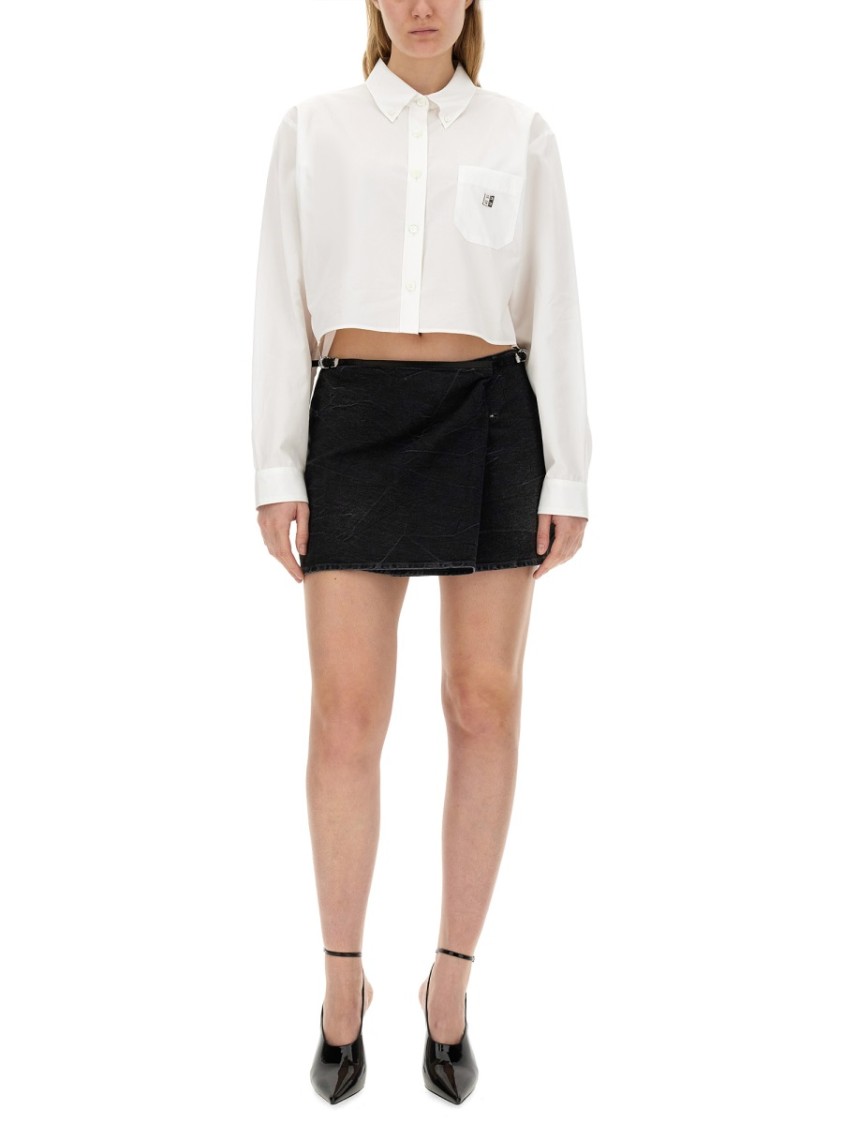 Givenchy Voyou Wrap Skirt Zwart