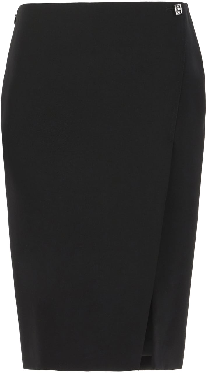 Givenchy Givenchy Black wool skirt Zwart