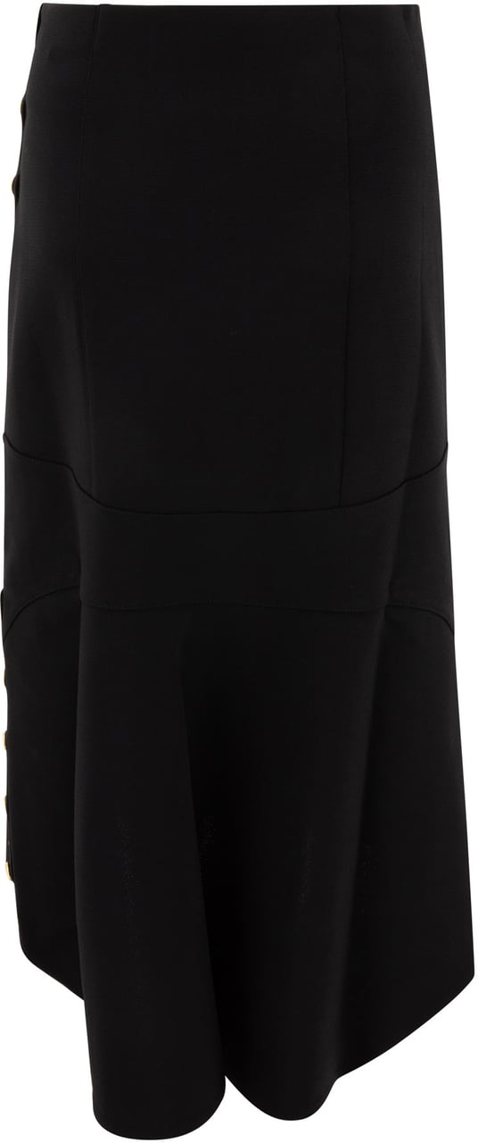 Givenchy Milan stitch skirt with buttons Zwart