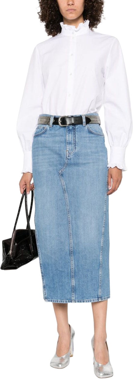 Givenchy Skirts Bleu Moyen Blauw