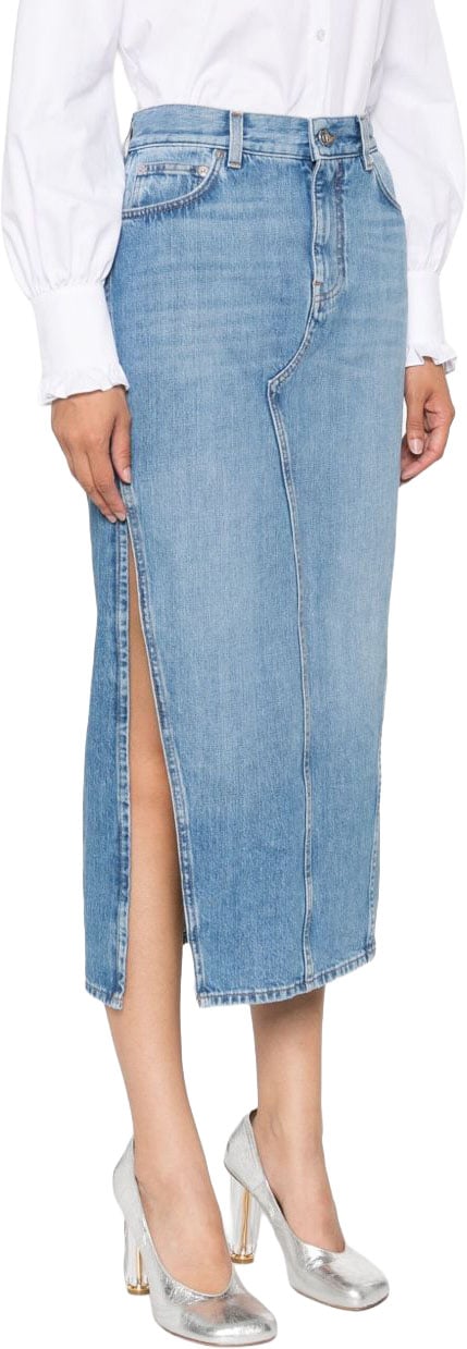 Givenchy Skirts Bleu Moyen Blauw