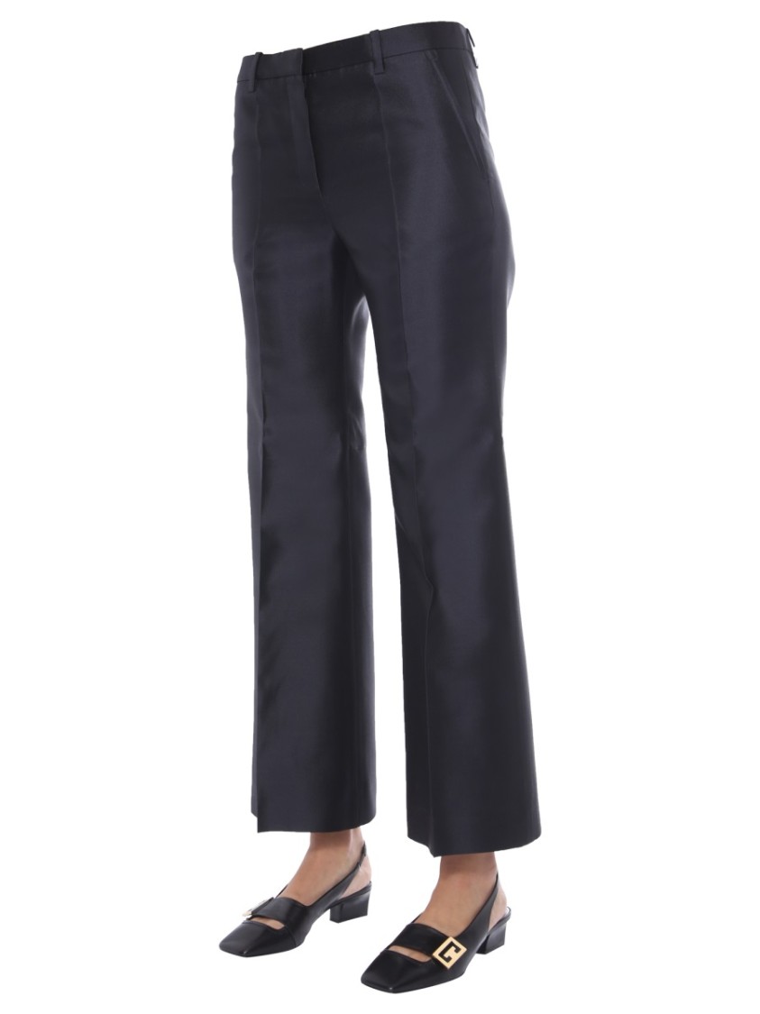 Givenchy Tailored Wide-Leg Pants With Front Zipper Zwart