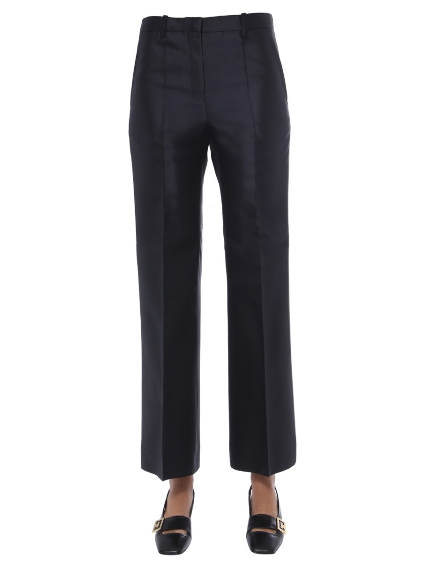 Givenchy Tailored Wide-Leg Pants With Front Zipper Zwart
