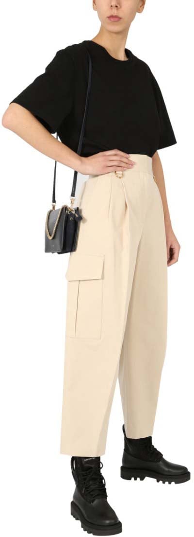 Givenchy High-Waisted Cargo Pants With Flap Pockets Neutraal