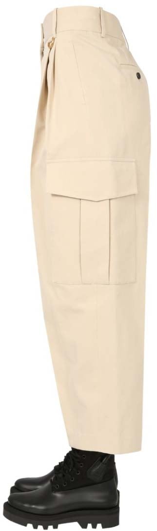 Givenchy High-Waisted Cargo Pants With Flap Pockets Neutraal