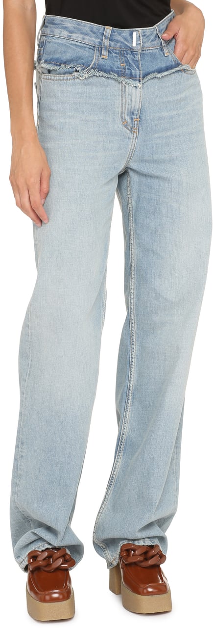 Givenchy Wide-leg jeans Blauw