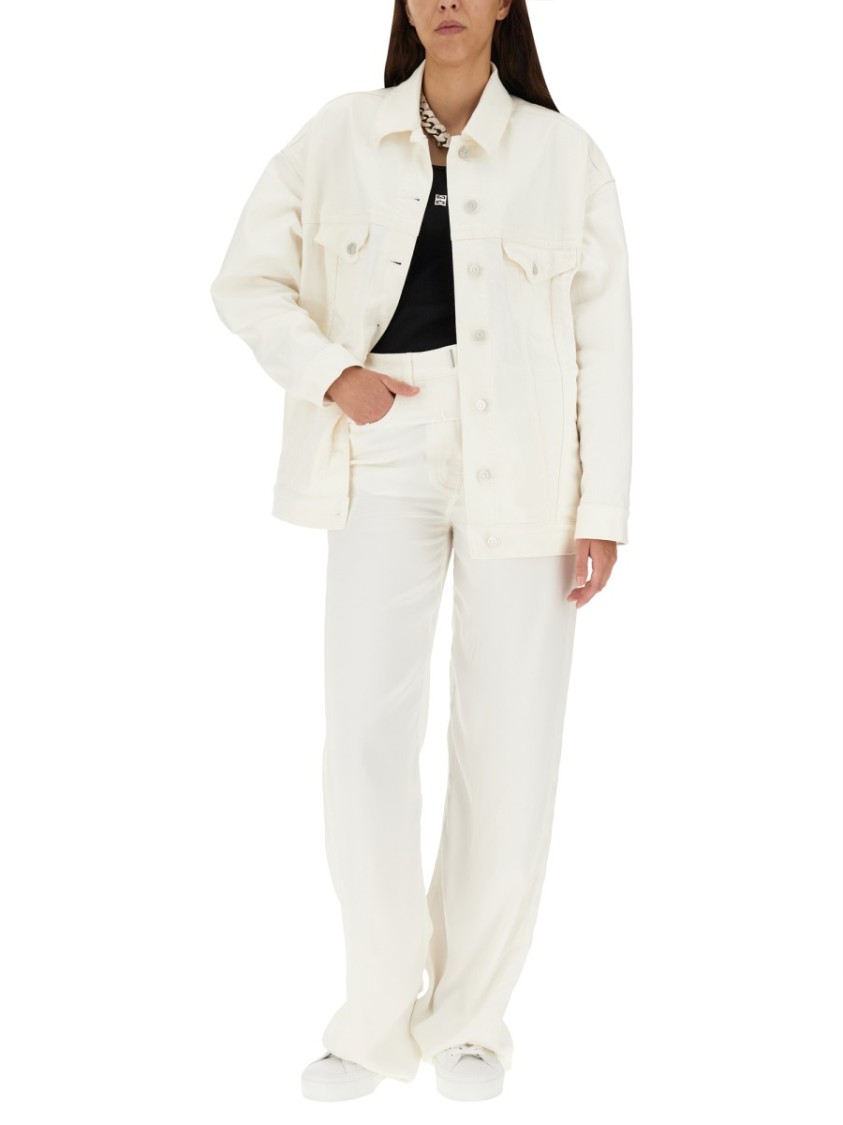 Givenchy Oversized Denim Jeans Wit