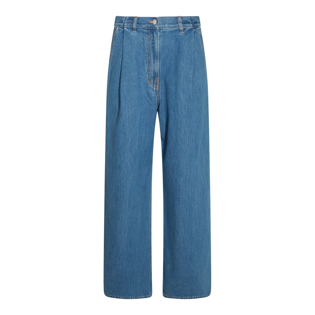 Givenchy Straight-Leg Blue Denim Jeans with Signature Structure Blauw