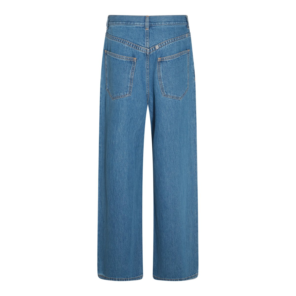 Givenchy Straight-Leg Blue Denim Jeans with Signature Structure Blauw