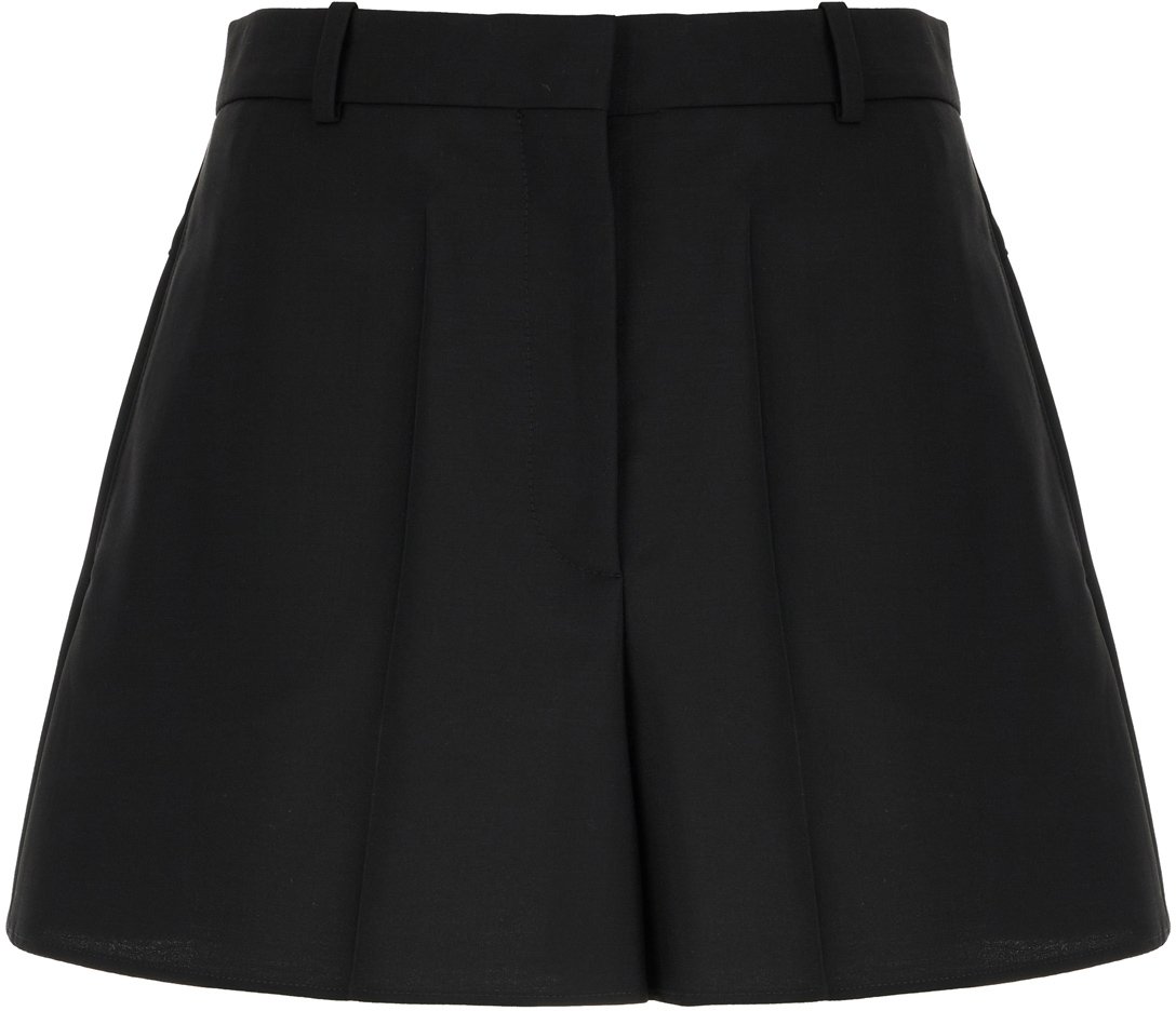 Givenchy Givenchy Black wool blend shorts Zwart