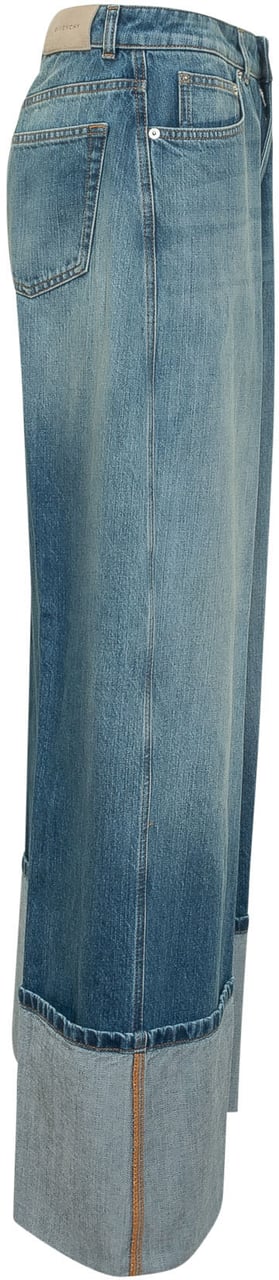 Givenchy Jeans con Risvolto al Fondo Blauw