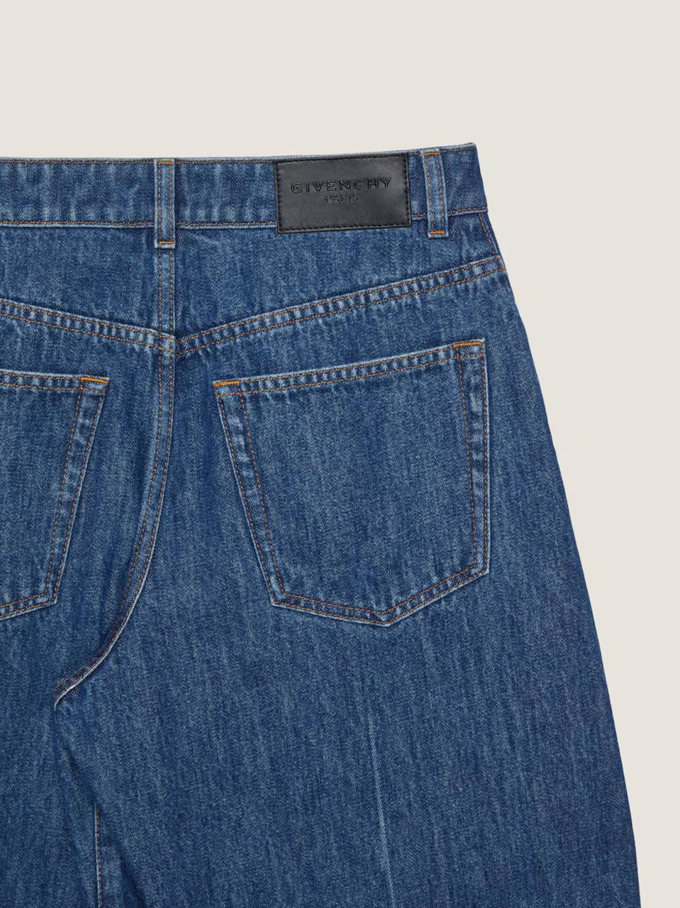 Givenchy Wide-Leg Denim Trousers With Raw Edge Hem And Classic Five-Pocket Design Blauw