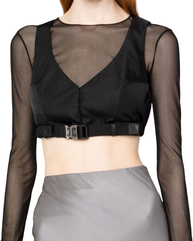 Givenchy Top con fibbia 4G Zwart