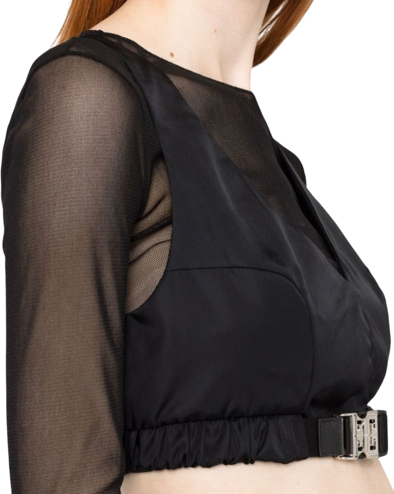 Givenchy Top con fibbia 4G Zwart