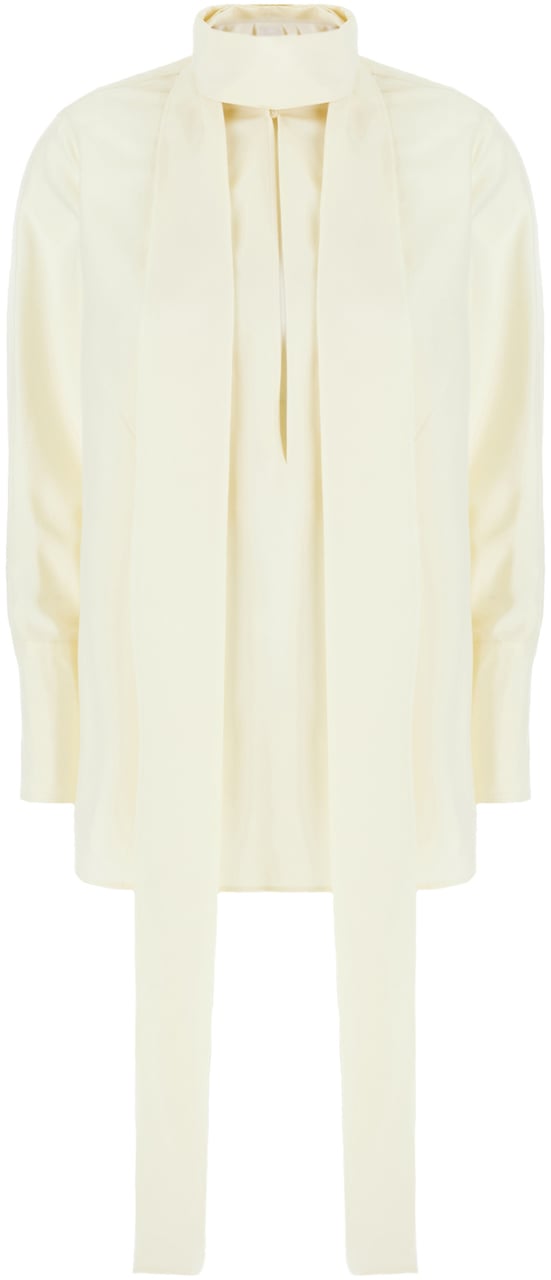 Givenchy Givenchy Cream silk oversize blouse Geel