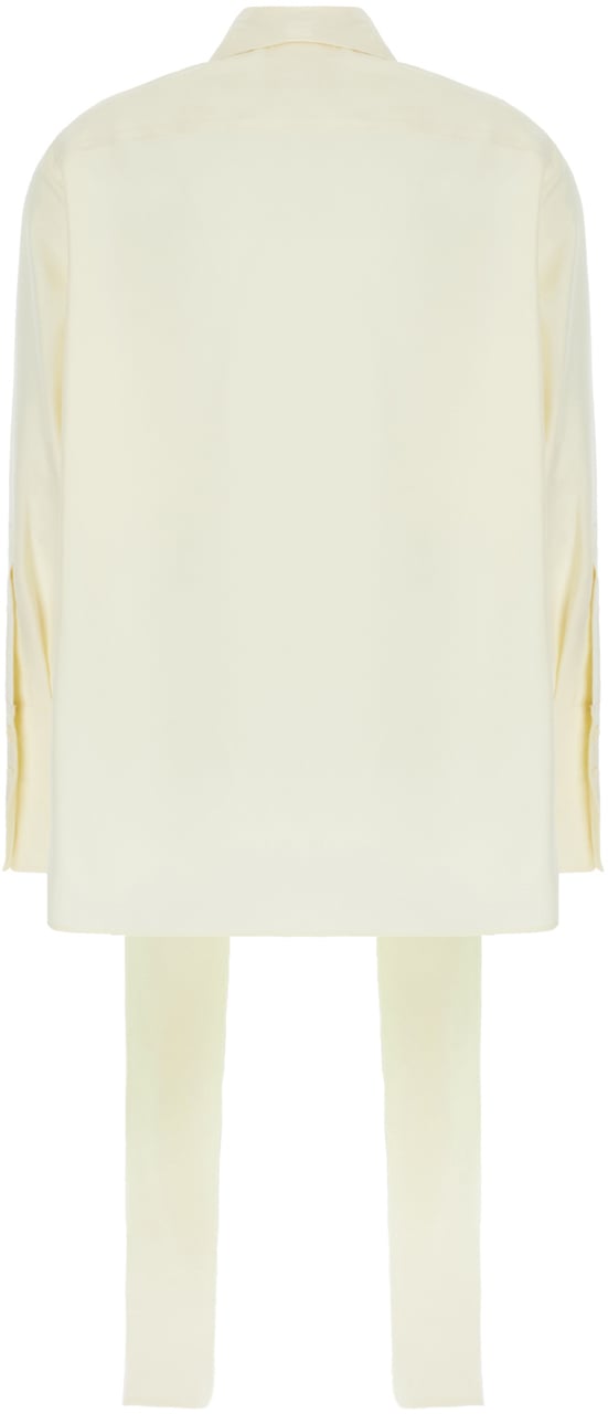 Givenchy Givenchy Cream silk oversize blouse Geel
