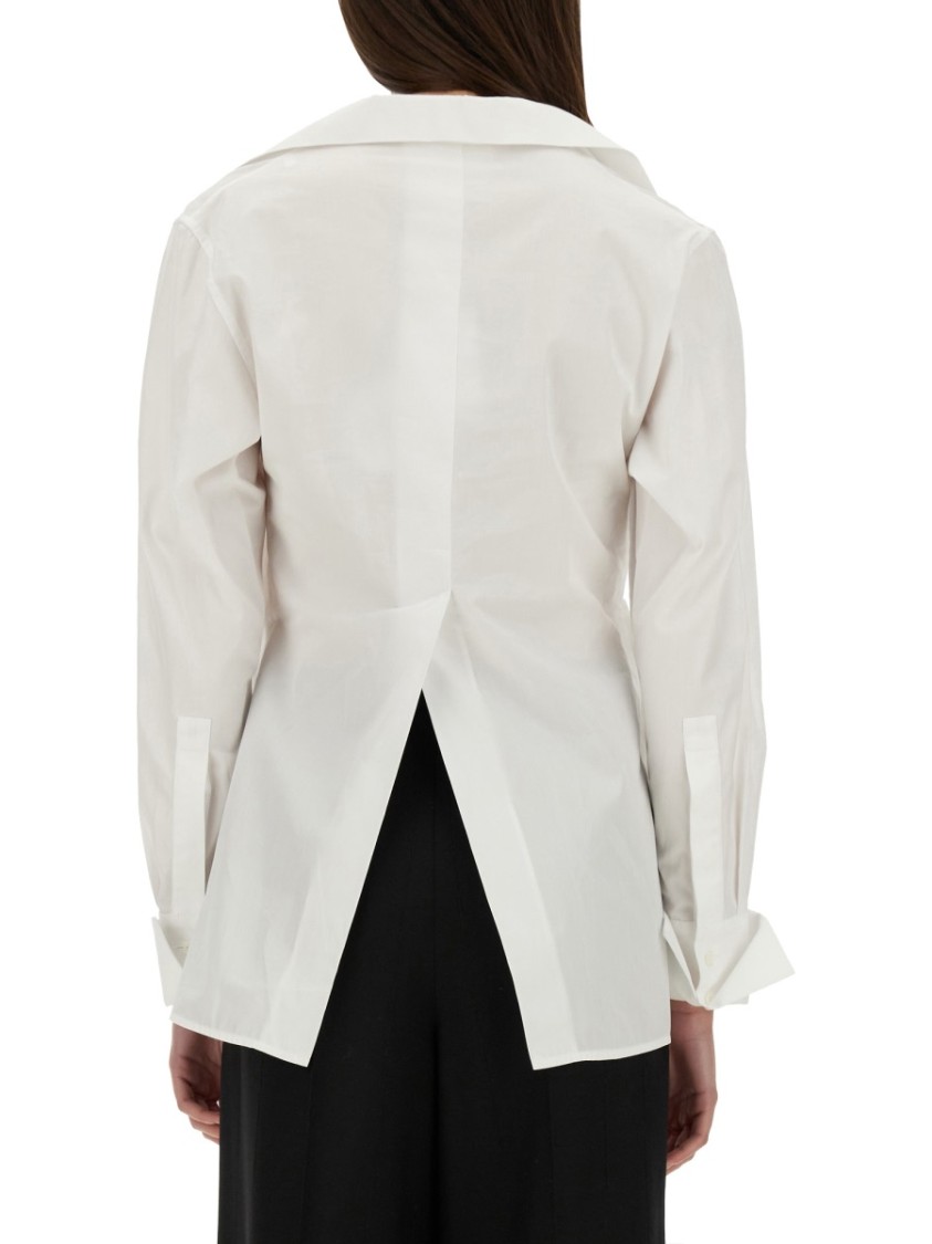 Givenchy Wrap-Around Shirt With Deep V-Neckline Wit