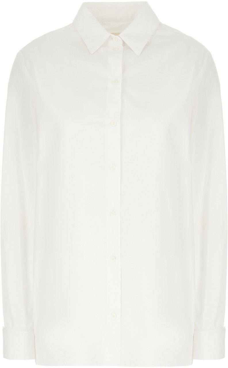 Givenchy Givenchy White poplin oversize shirt Wit