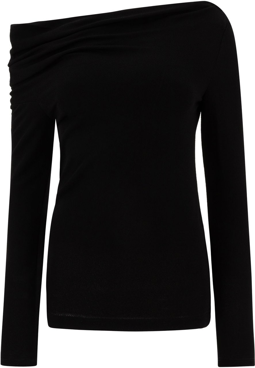 Givenchy Top with draped collar Zwart