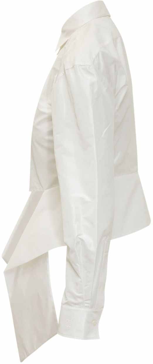 Givenchy Long-Sleeved Top with Classic Collar Wit