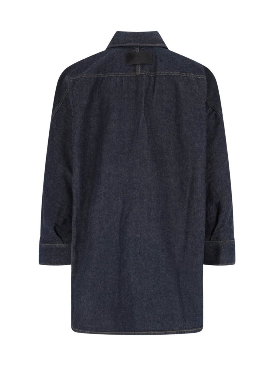 Givenchy Logo Denim Shirt, Blue, Classic Collar, Button Closure Blauw