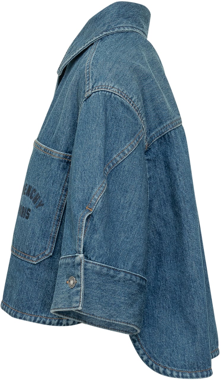 Givenchy Giacca in Denim Mini Robe Blauw