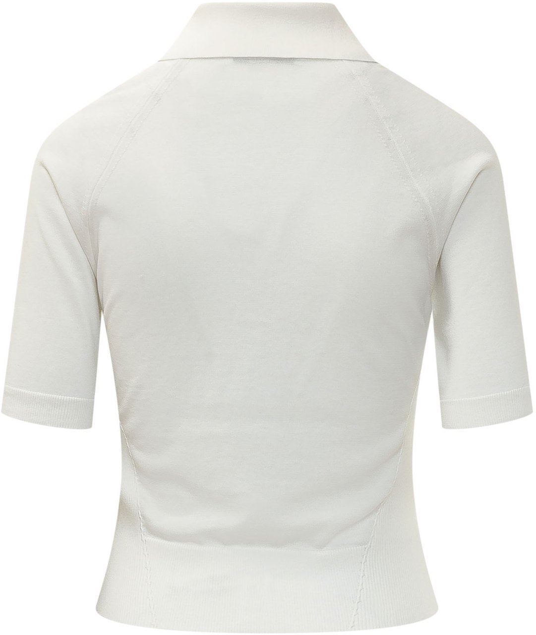 Givenchy Polo Cropped a Maniche Corte Wit