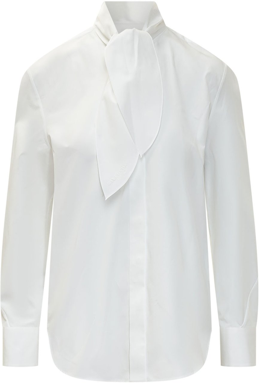 Givenchy Camicia Small Bow con Fiocco Wit