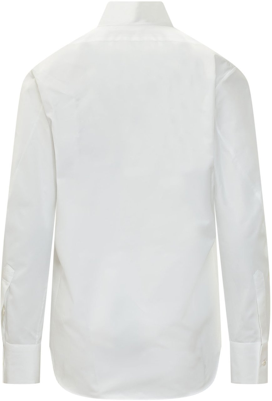 Givenchy Camicia Small Bow con Fiocco Wit