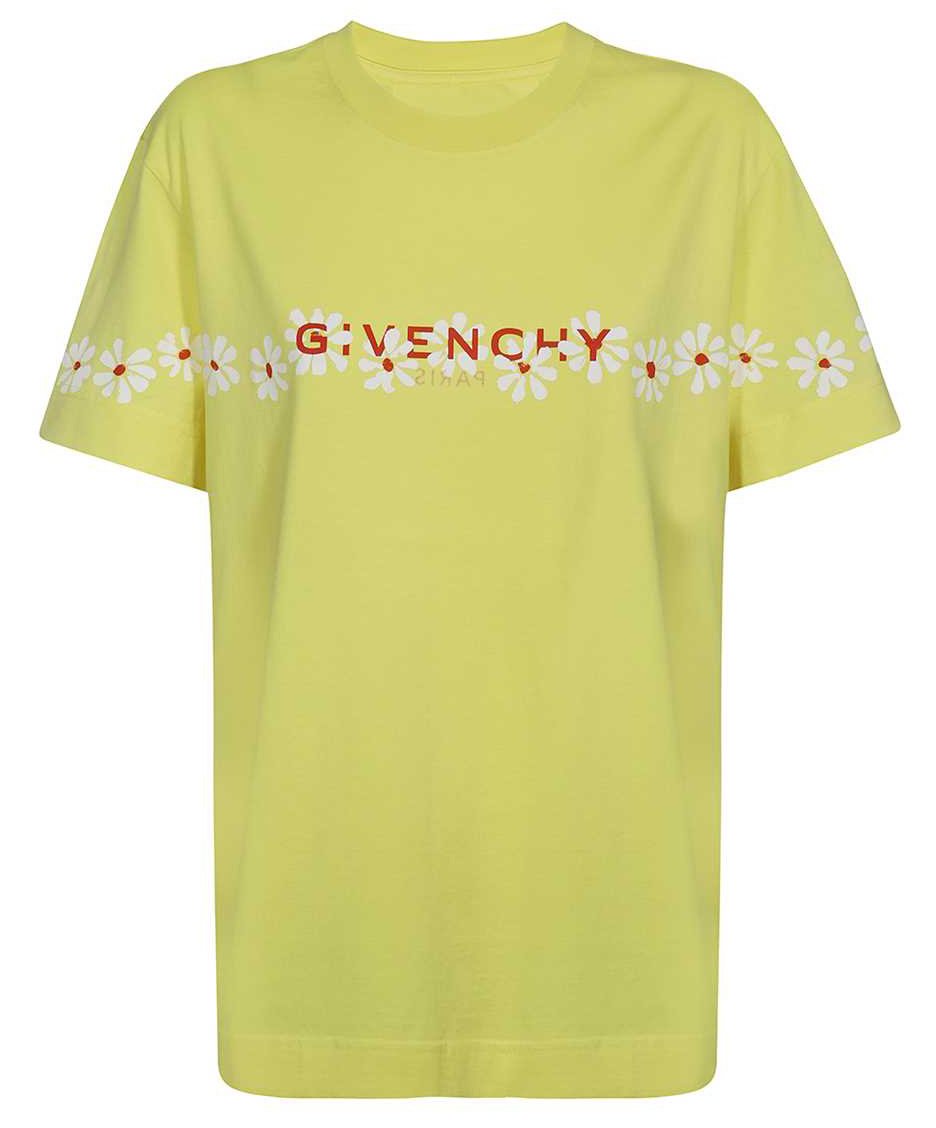 Givenchy Logo cotton t-shirt Geel