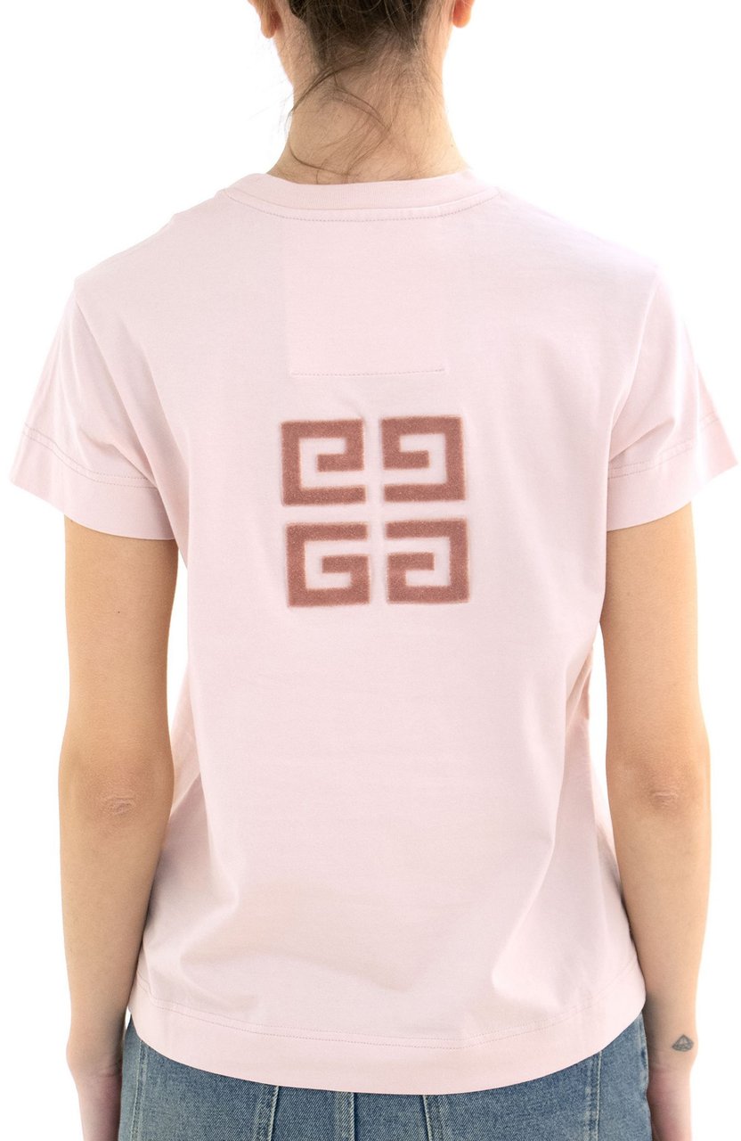 Givenchy Tshirt Short Sleeves Pink Roze