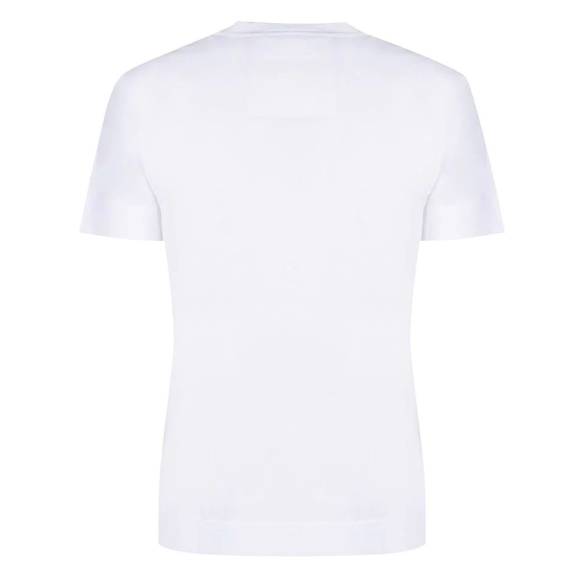Givenchy Fitted White T-Shirt with Gold Emblem and Minimalist Design Wit