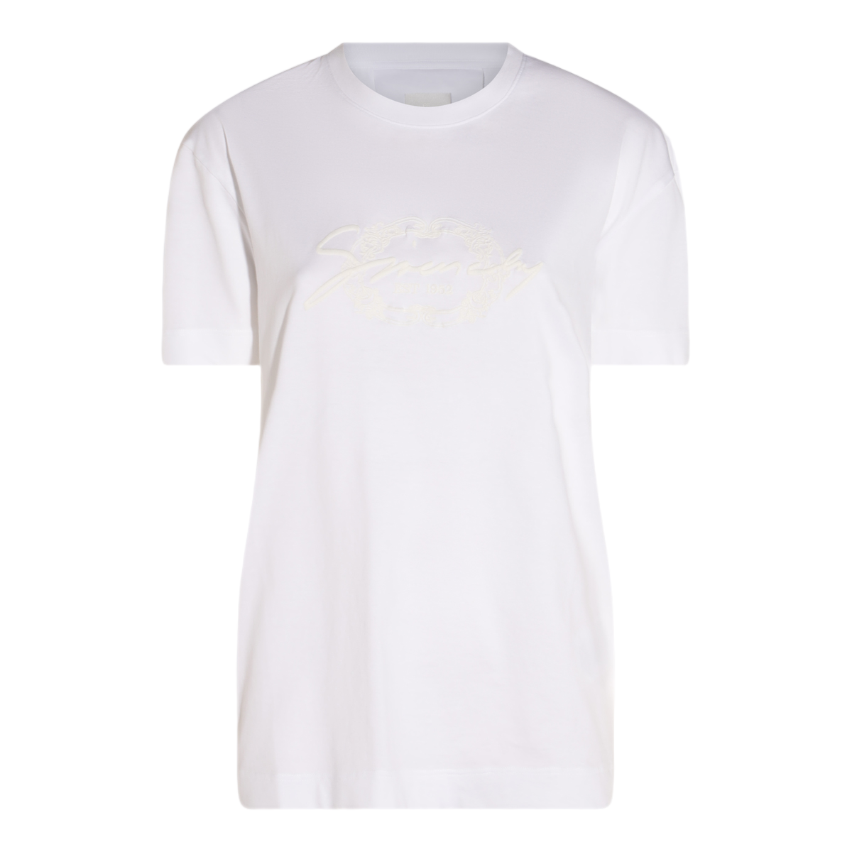 Givenchy Classic Short-Sleeve T-Shirt With Tonal Embroidery Wit