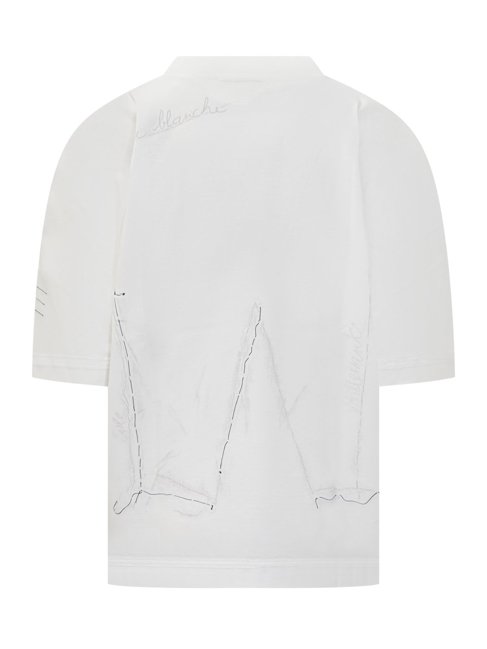 Givenchy Givenchy T-shirt Bianca con Logo Ricamato Wit