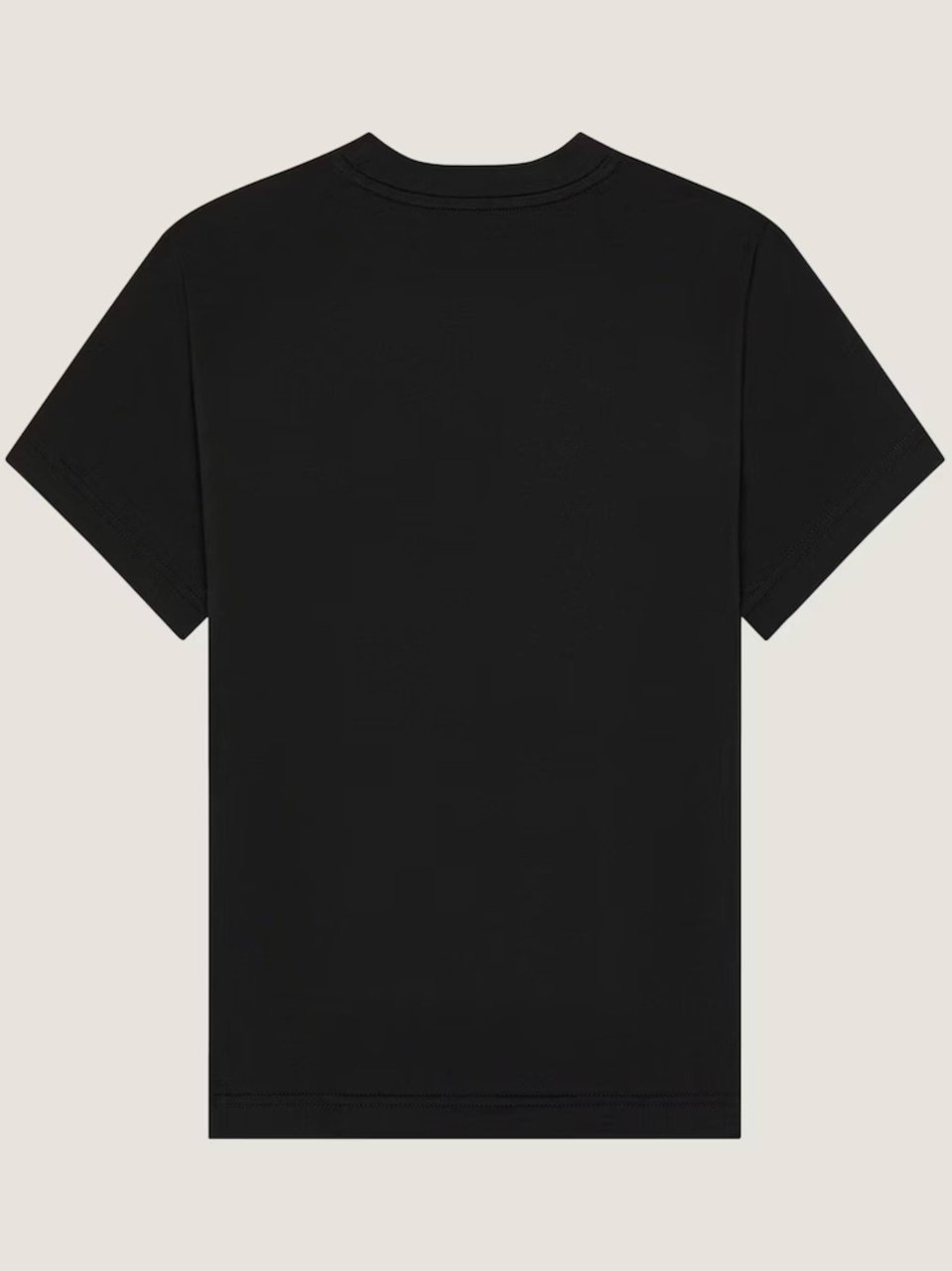 Givenchy Black Cotton Fitted Crewneck T-Shirt Zwart