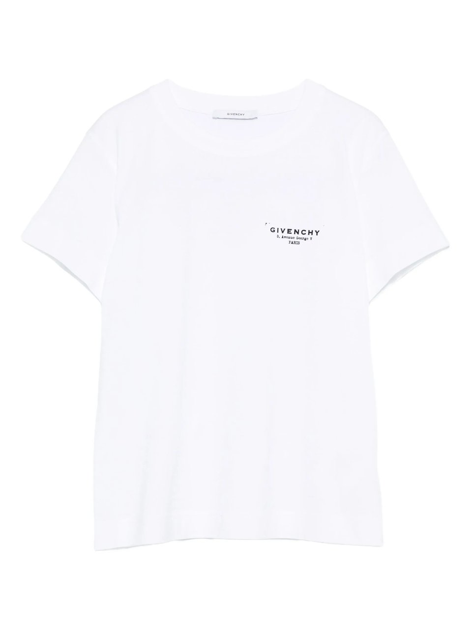 Givenchy Regular Cotton back Logo Stamp T-Shirt Wit