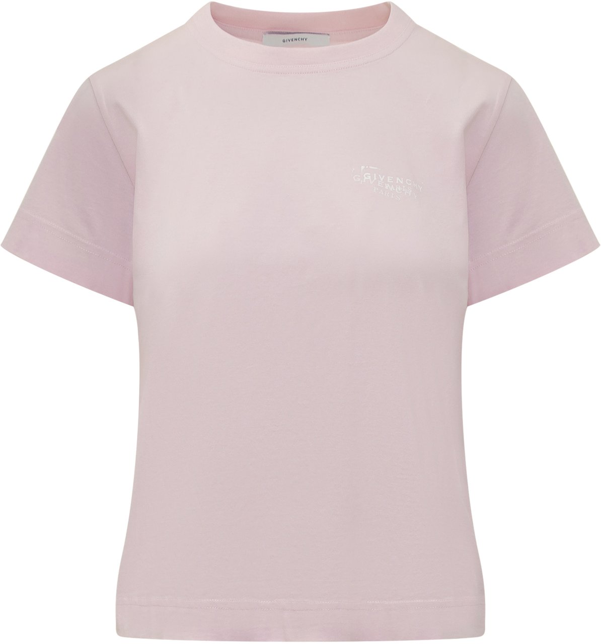 Givenchy T-Shirt Logo Ricamato Roze