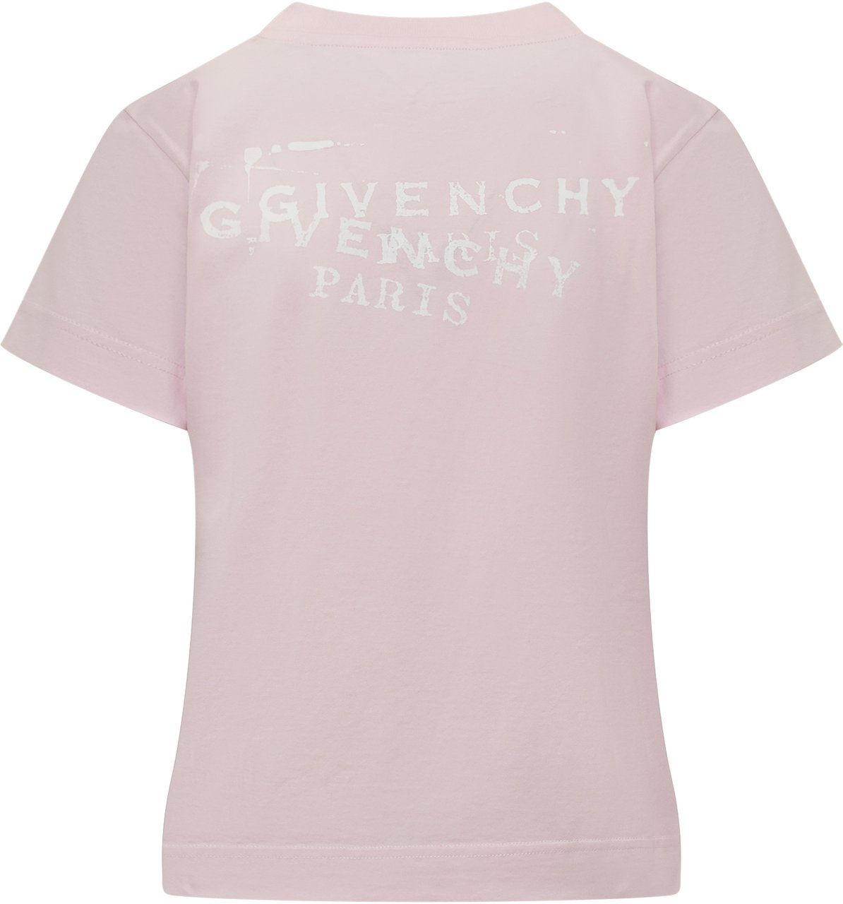 Givenchy T-Shirt Logo Ricamato Roze